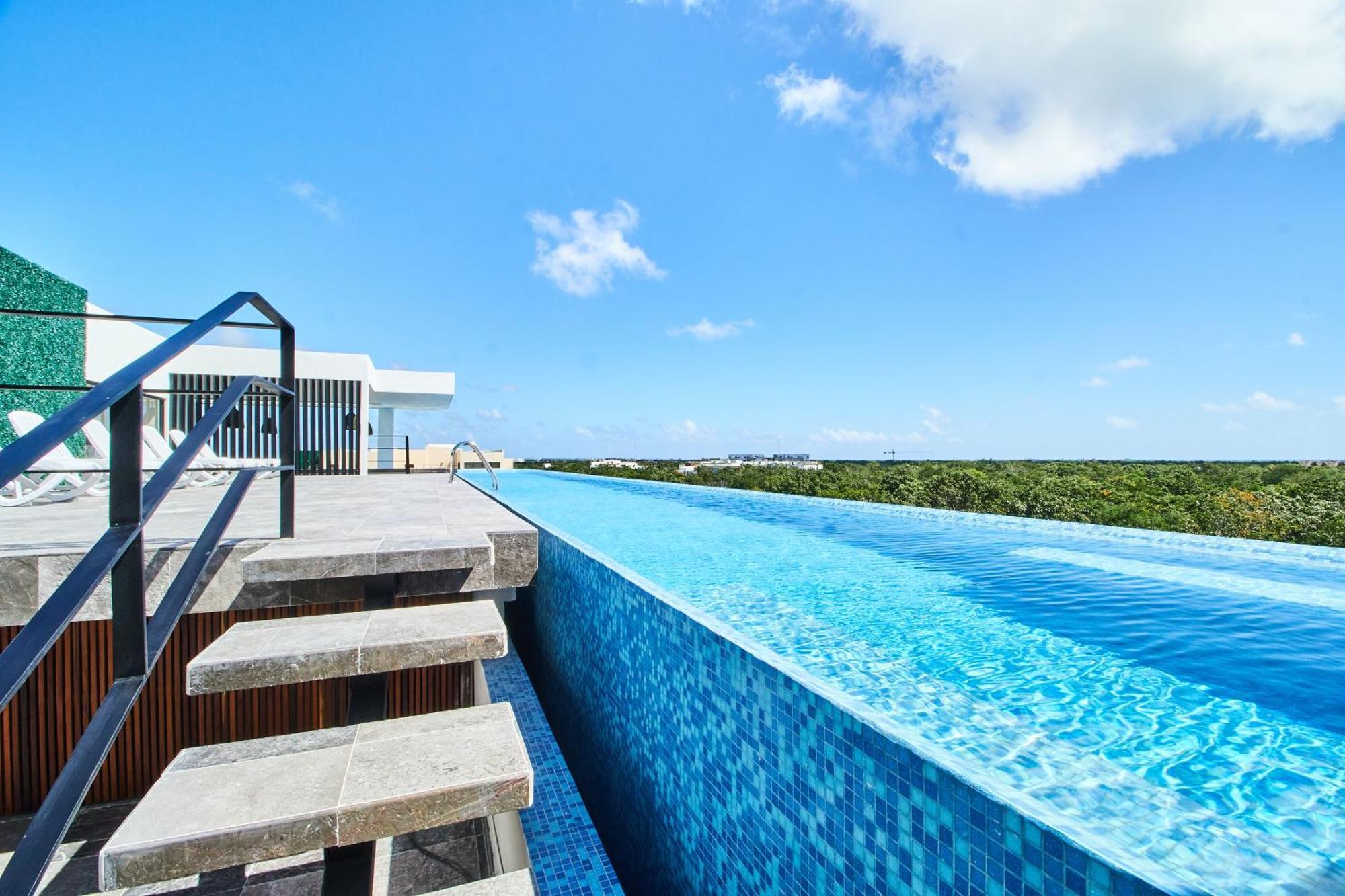 Luxury Penthouse With Private Pool In Aldea Zama Apartment ตูลุม ภายนอก รูปภาพ