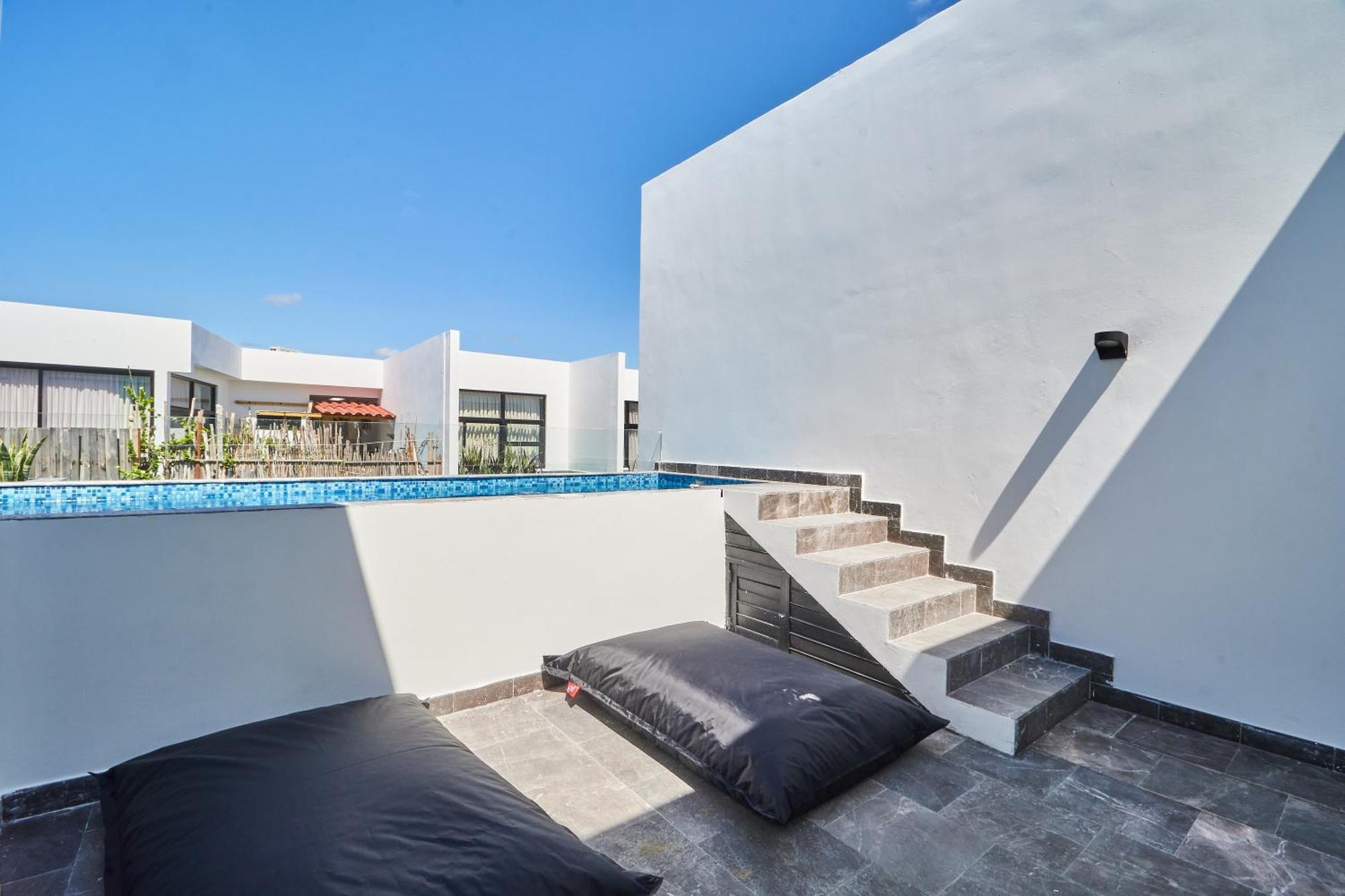 Luxury Penthouse With Private Pool In Aldea Zama Apartment ตูลุม ภายนอก รูปภาพ